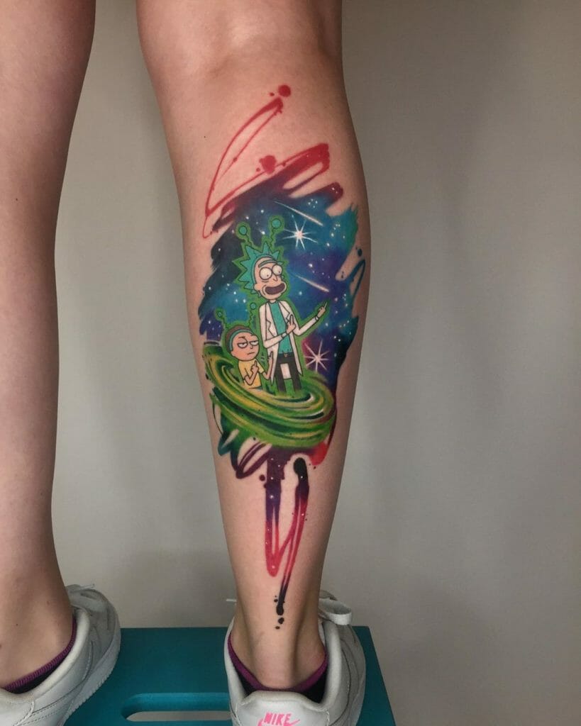 Universe Tattoo Rick And Morty 
