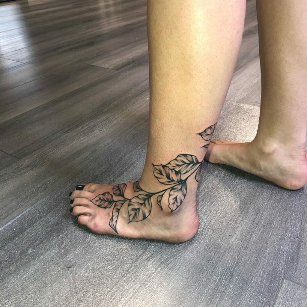 Vine Leg Tattoo