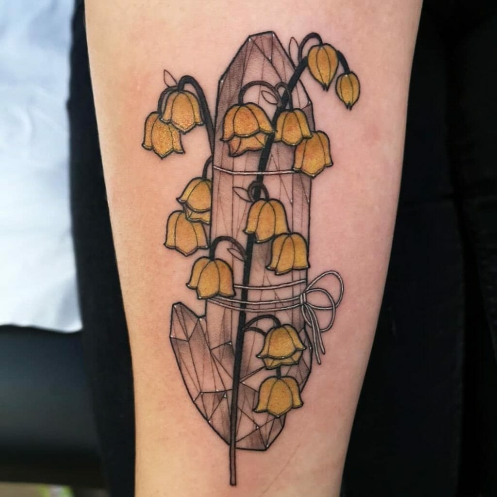 Yellow Lily Of The Valley Tattoo