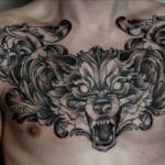 best tribal wolf tattoo