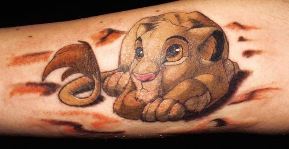 Hakuna Mata Lion King tattoo I got back in 2018 this was when it was  fresh lol  rtattoo