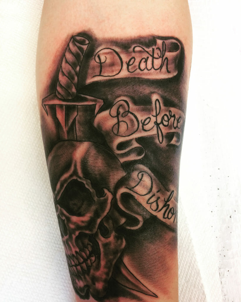death before dishonor tattoo