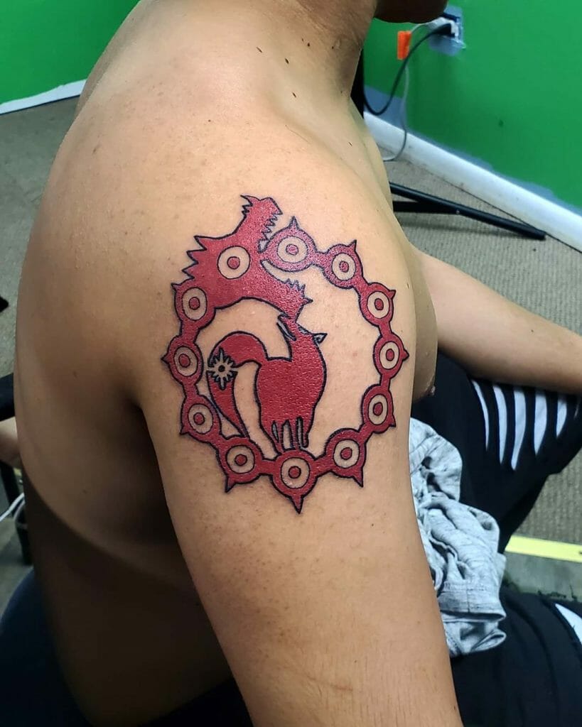 Tattoo uploaded by Brenden Schoonbeck  fairyking sevendeadlysins sds  sin sloth anime manga harlequin bear king  Tattoodo