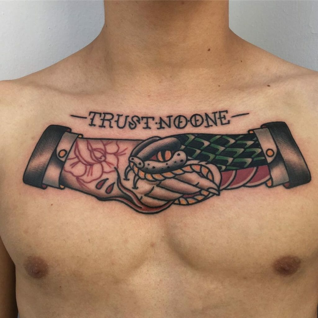 Black And Red Ink Traditional Trust