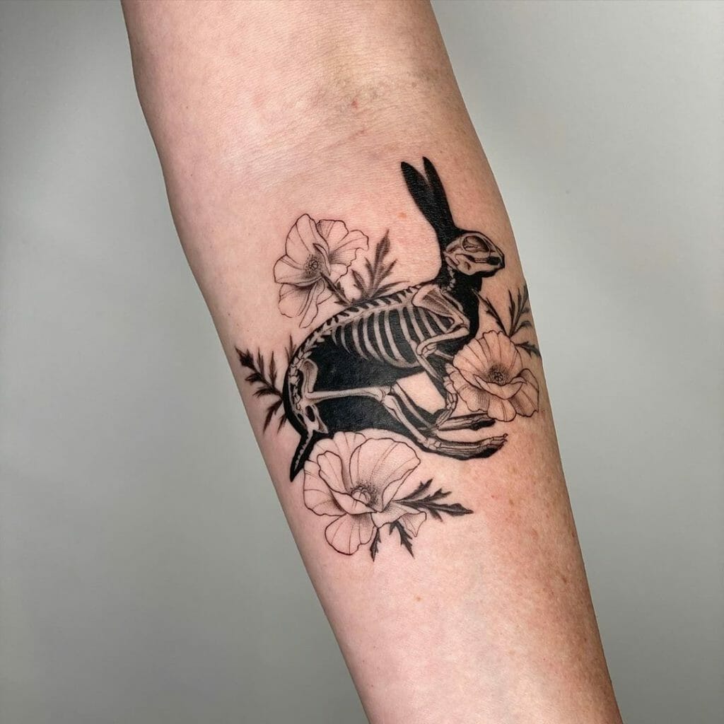 Black Rabbit Tattoo Forearm Tatto