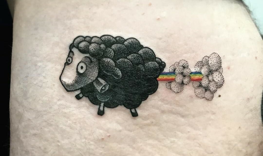Buy Black Sheep Heart Temporary Tattoo Online in India - Etsy