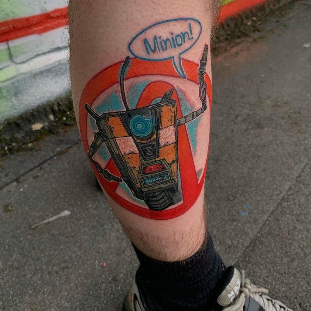 Borderlands Tattoos Insecurity Bot Minion Cool Game Tattoo Designs For Men