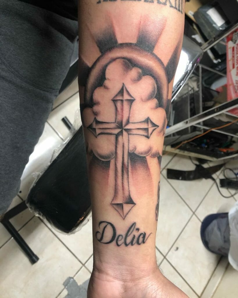 Danny Trejo Catholic Cross Tattoo