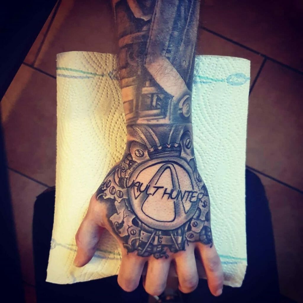 Epic Black and Gray Borderlands Sleeve