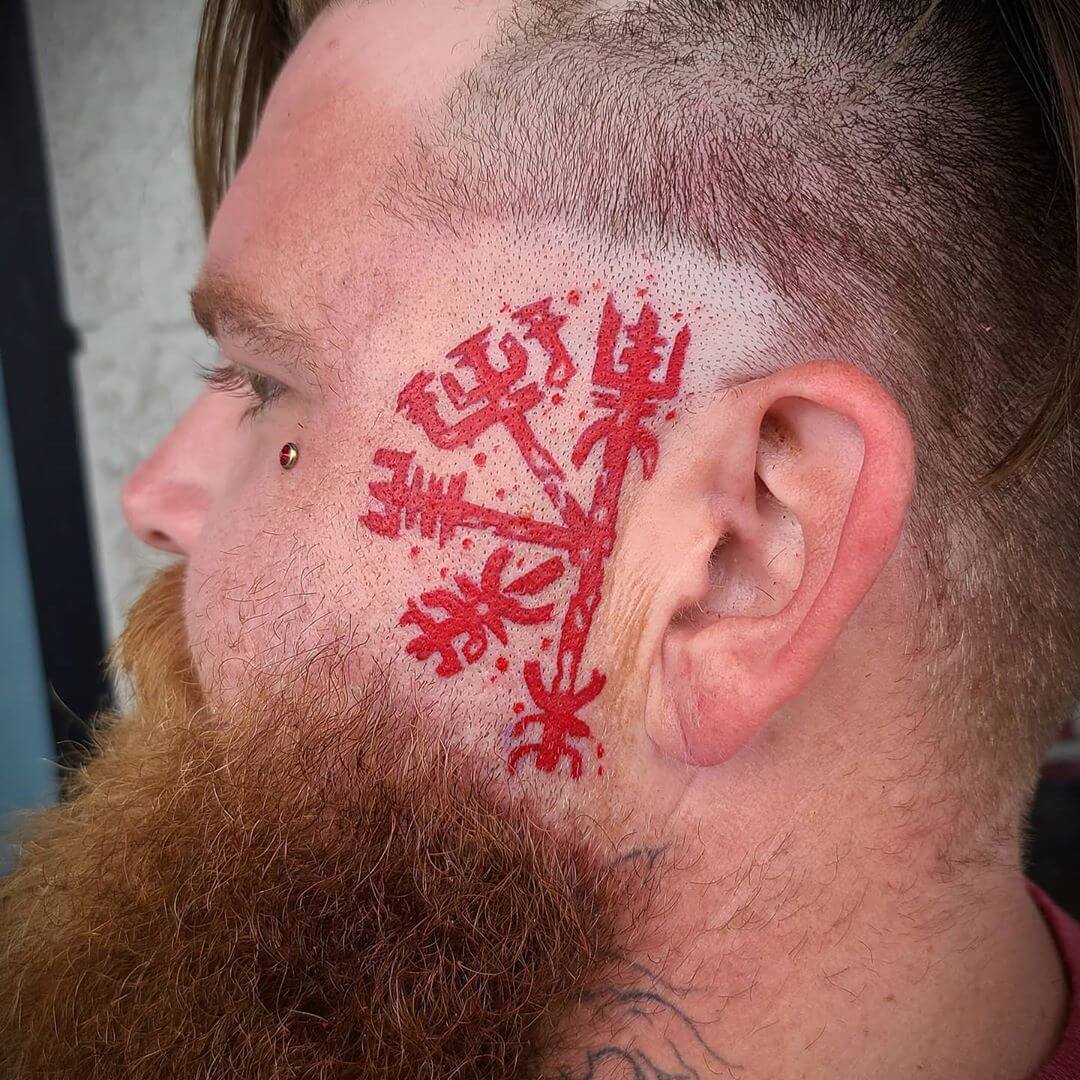 Epic Red Ink Viking Tattoo