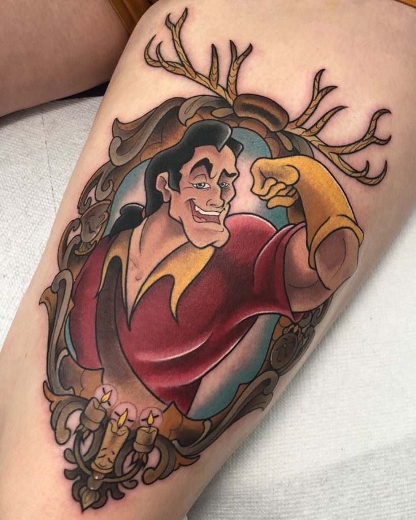 Full Color Manly Gaston Tattoo