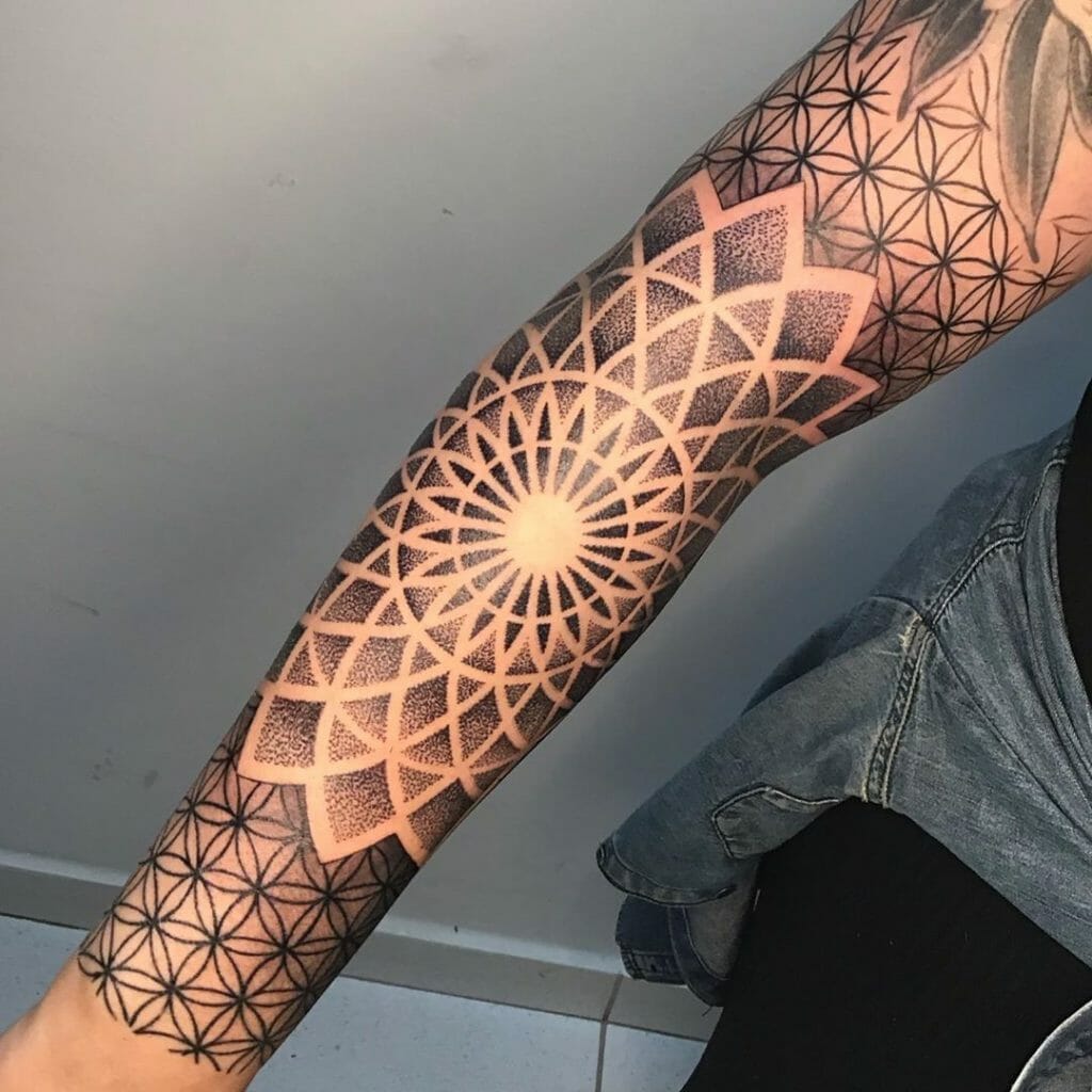 Fully Inked Mens Sleeve Tattoo
