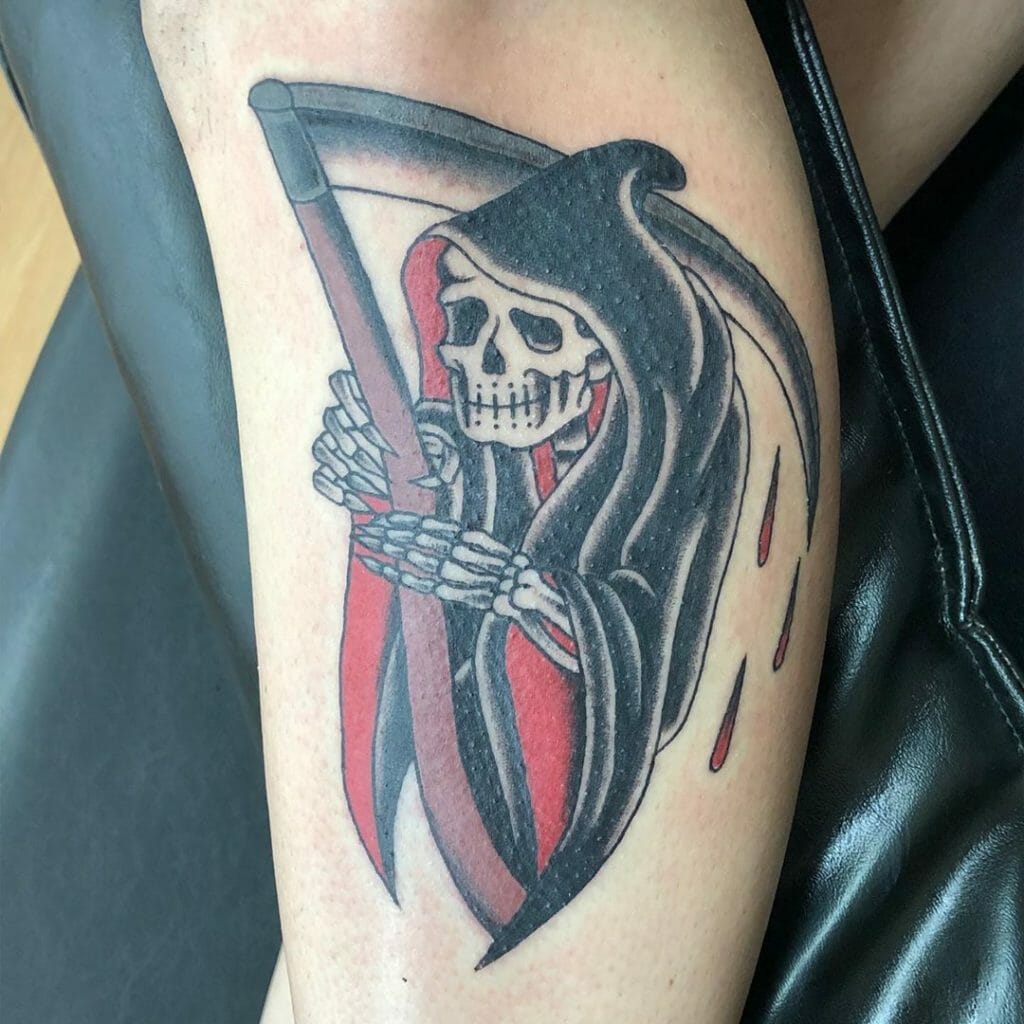 Grim Reaper Halloween Tattoo