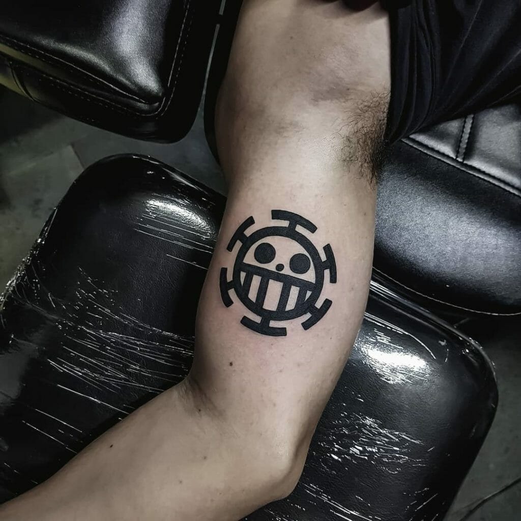 Heaart Pirates Symbol One Piece Trafalgar Law Tattoo