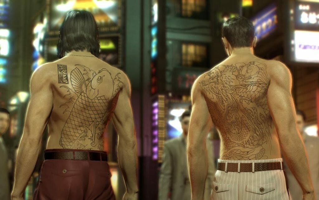 Kiryu and Nishiki Yakuza 0 Tattoos