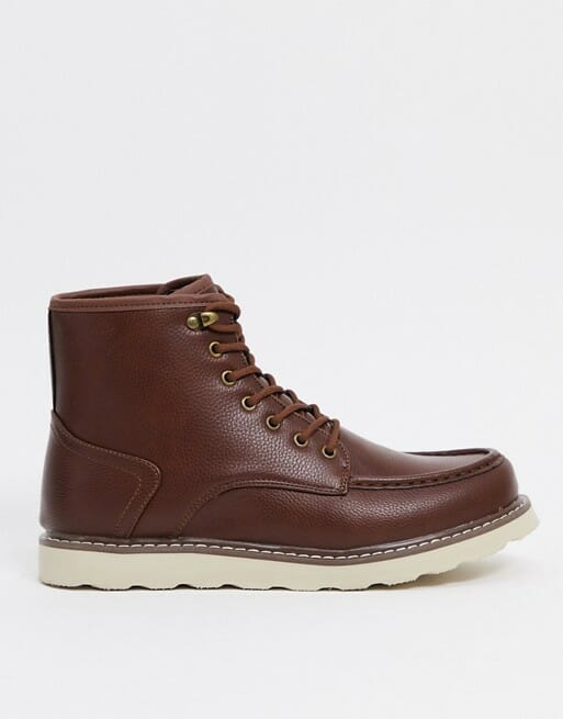 New Look hiker boot in dark brown