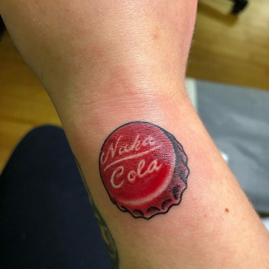 Nuka Cola Cap Fallout Tattoo
