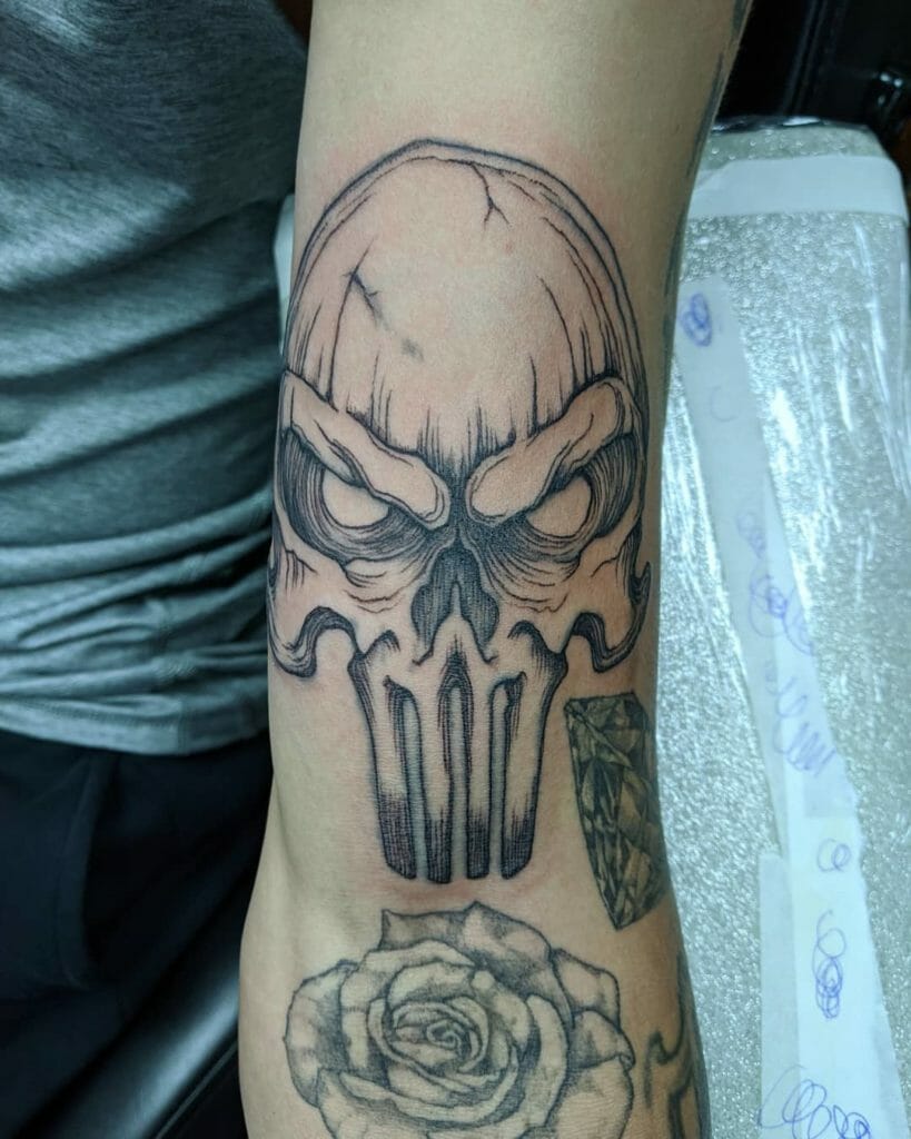 Punisher Tattoo Designs Black Sleeve Outsons