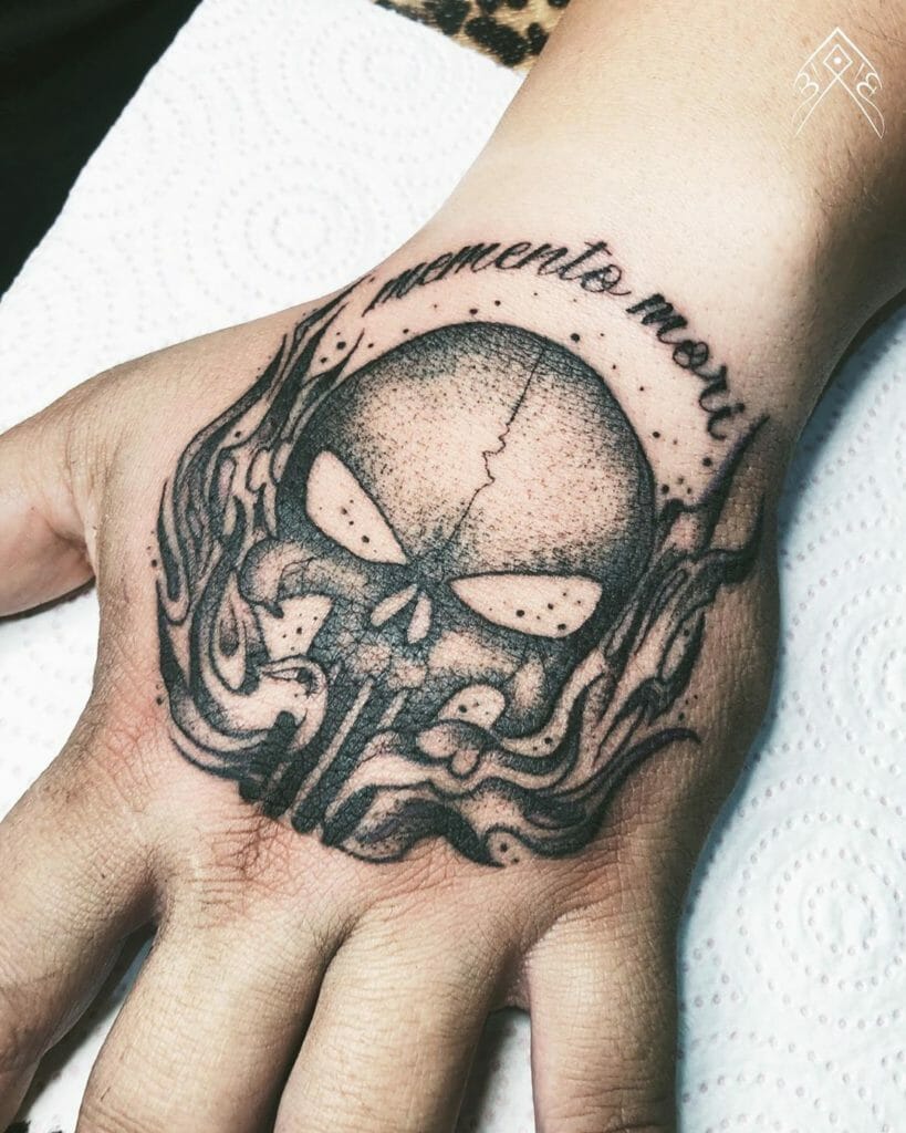 Punisher Tattoo Designs Over Arm