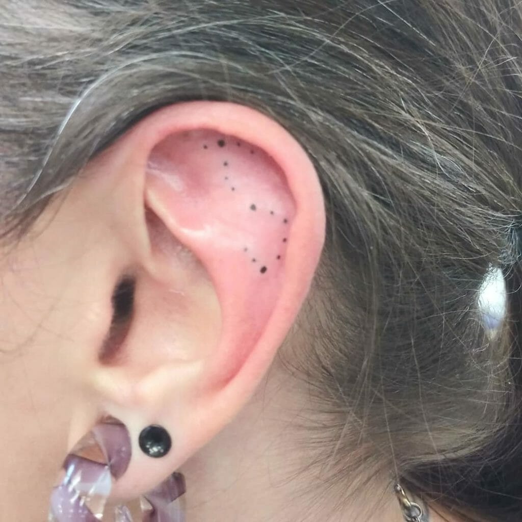 Scorpio Tattoos Designs Inside Ear