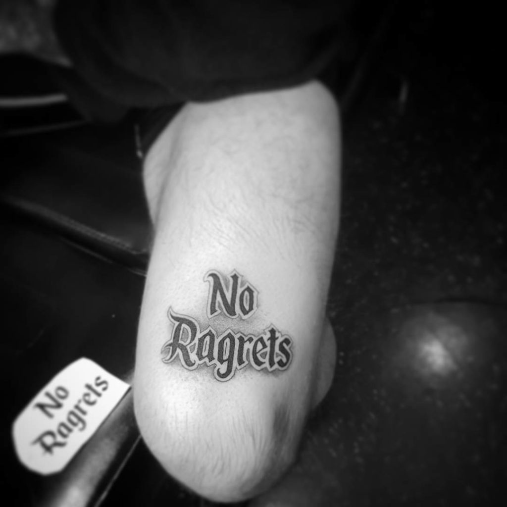 Scotty P No Ragrets Tattoo