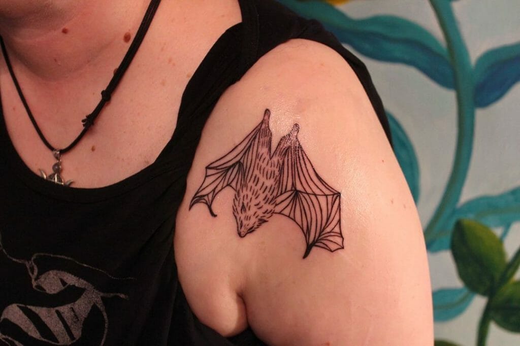 Simple Halloween Tattoos Bats Ideas