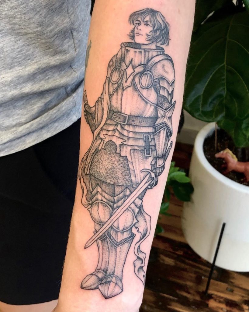Sketchy Character Design Knight Knights Tattoo