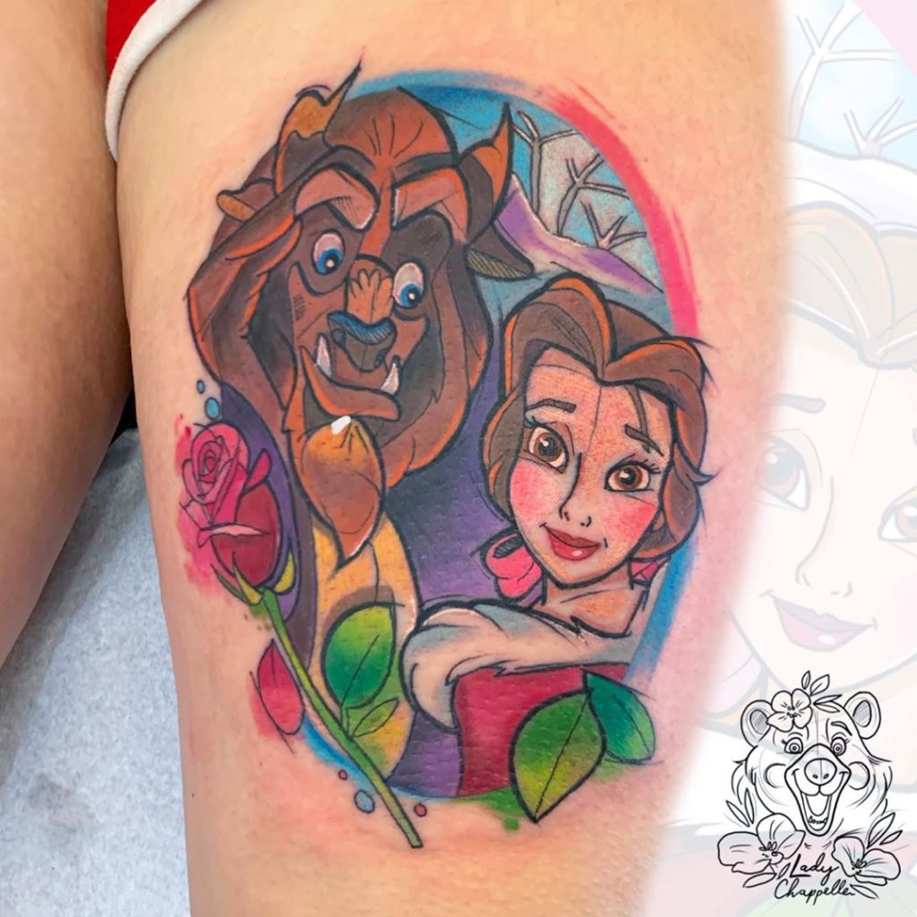 Sketchy Disney Tattoos Beauty