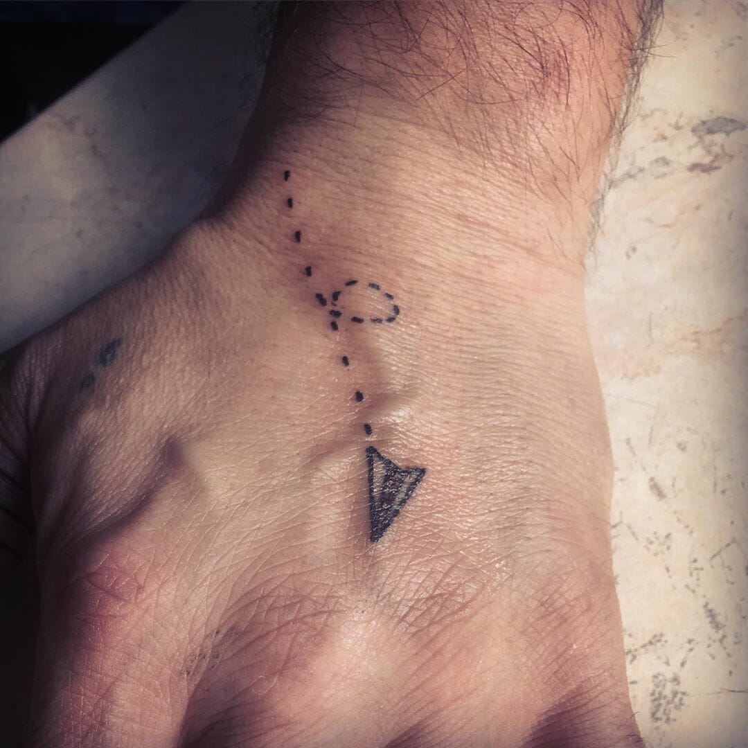 Small Airplane Tattoo Meaning Carefree Spirit Hand Placement
