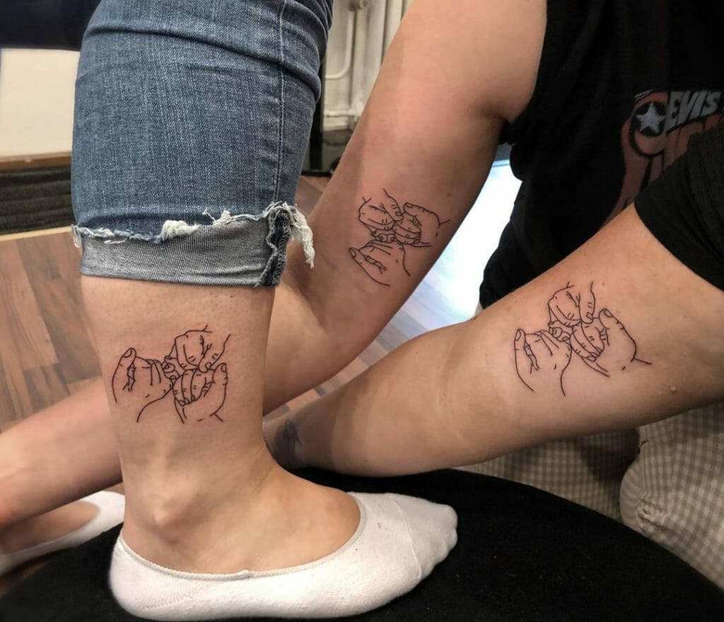Three Best Friend Matching Tattoo