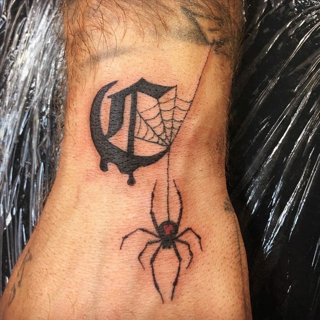 Widow Spider Web Tattoos For Men