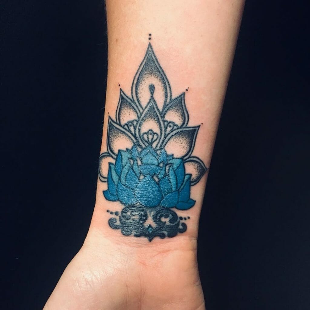 Wrist Flower Lotus Tattoo