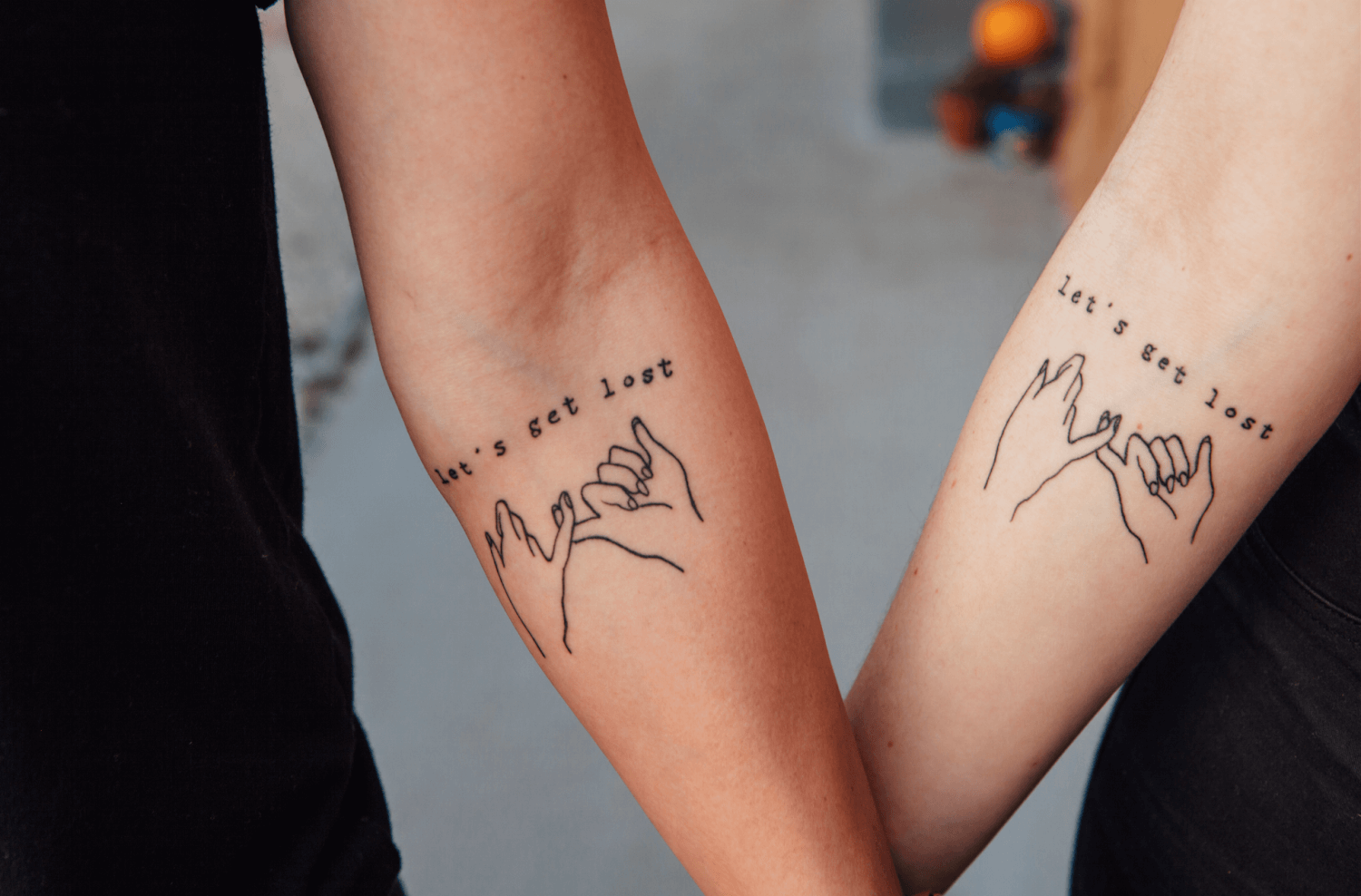 pinky promise lettering | 2 Week Temporary Tattoo | inkster – Inkster