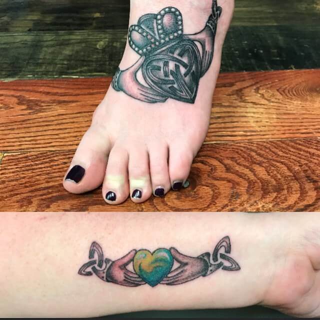 Wedding Band Celtic Knot Tattoo | Celtic knot tattoo, Knot tattoo, Ring  tattoo designs
