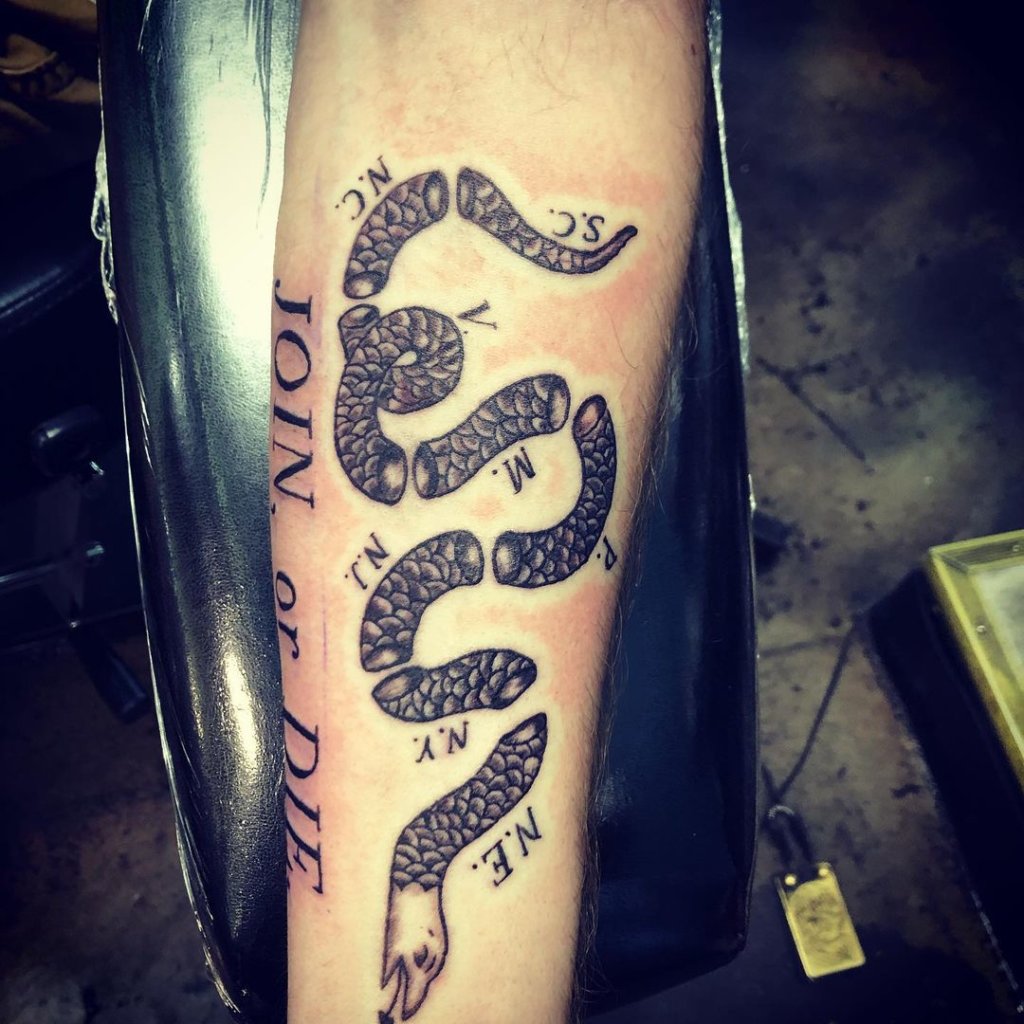 join or die tattoo