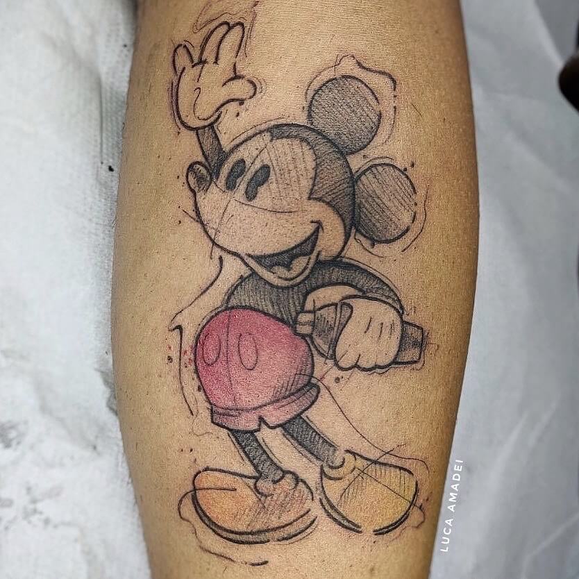 mickey mouse tattoo