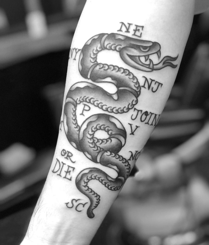 join or die tattoo