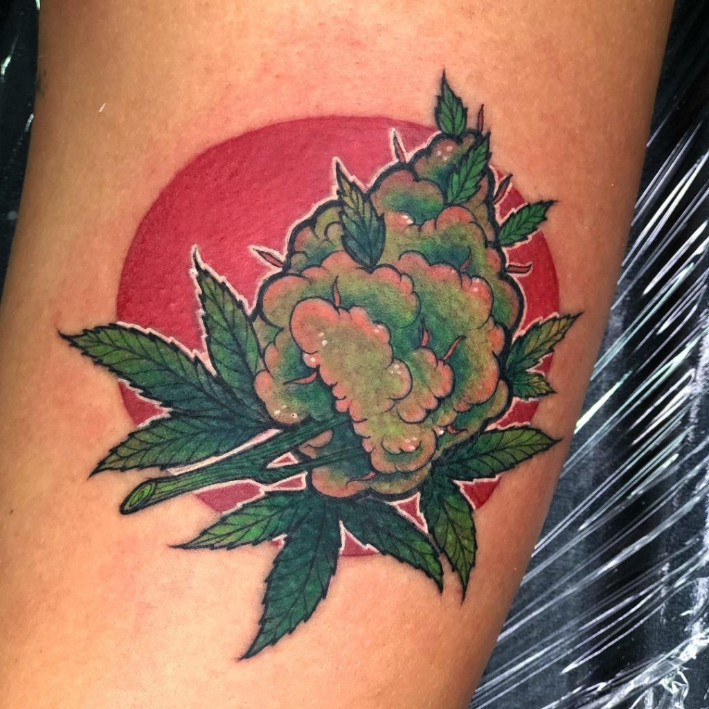 weed tattoo