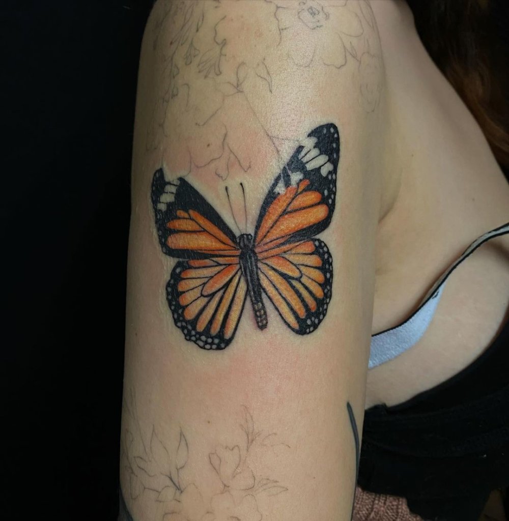 monarch butterfly tattoo