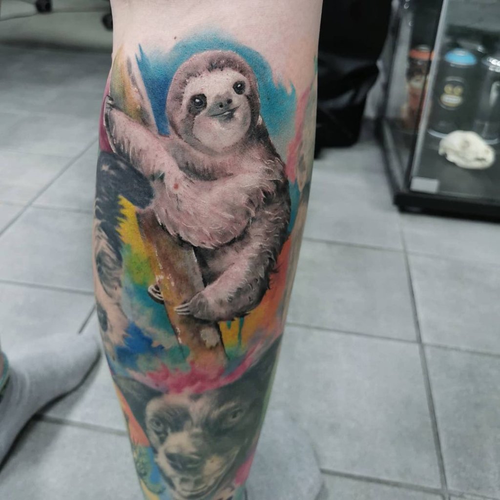 Electric Rose Tattoo Studio  Sophies sloth tattoo by Kev  Facebook