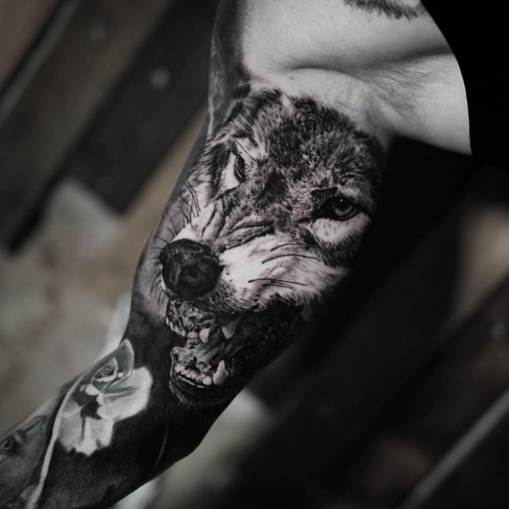 norse wolf tattoo