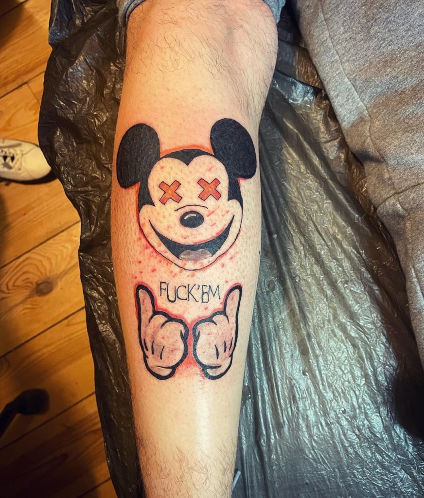 mickey mouse tattoo