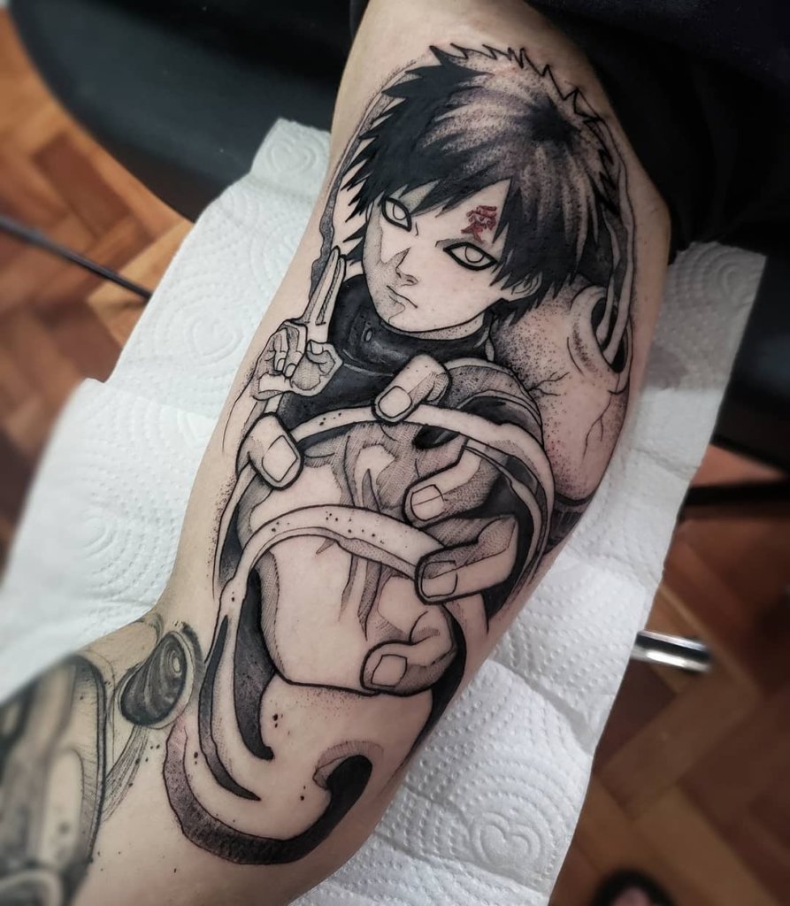 Amazing Gaara Tattoo One Tailed Shukaku On Arm