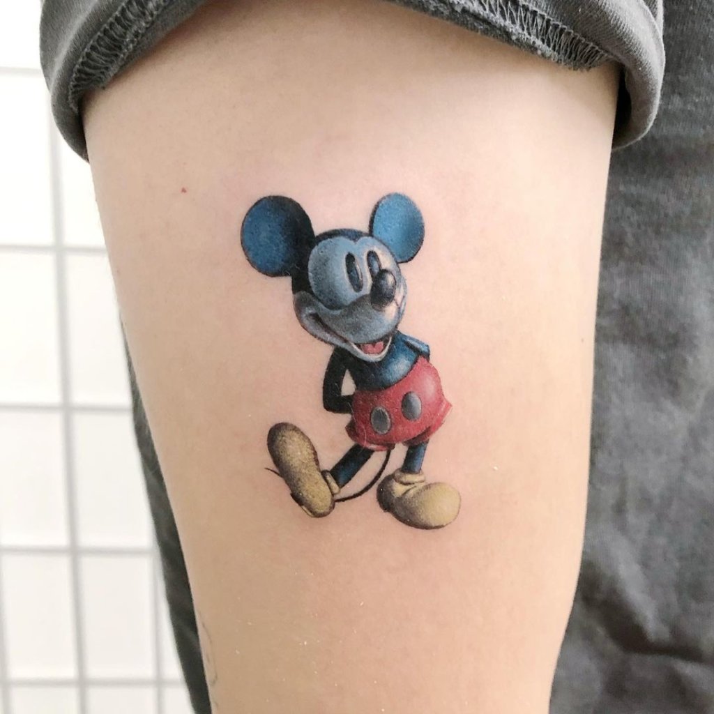 Arm Mickey Mouse Tattoos