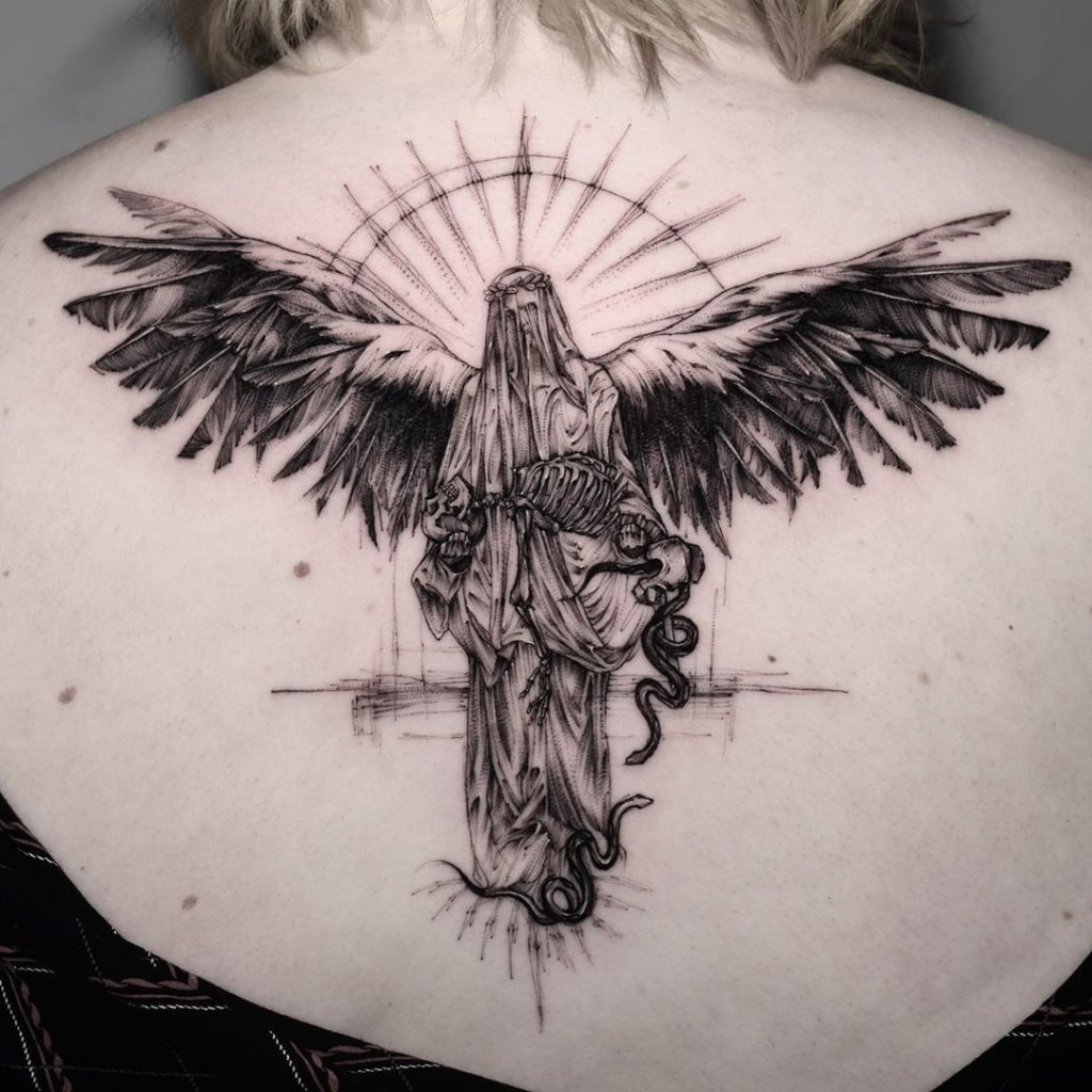 Back Tattoos Angel Ink For Women