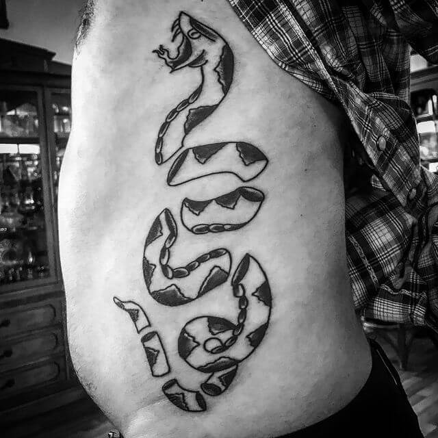 Join or Die” snake freshly done by Andy🙂 - Good Family Tattoo