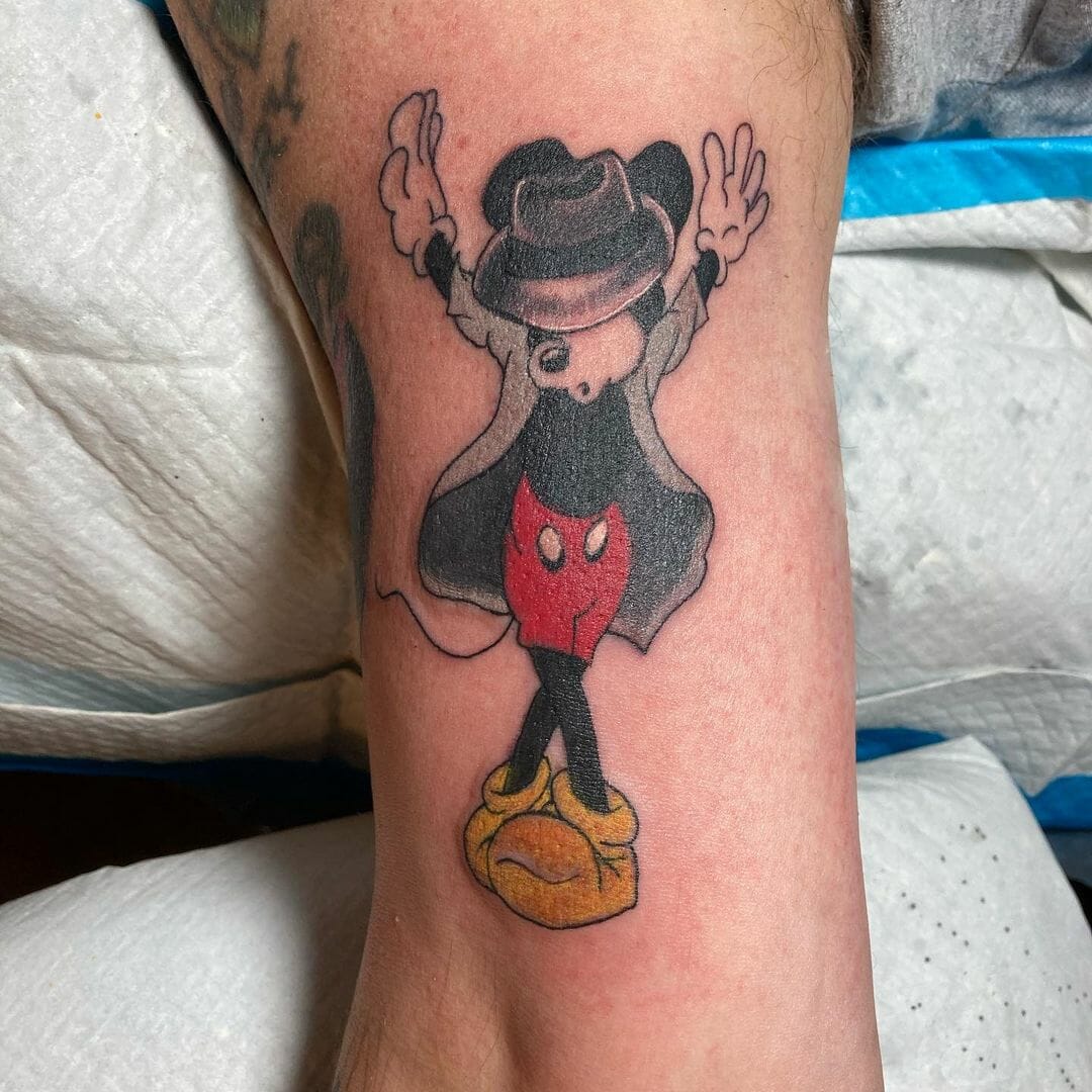 Forearm Mickey Mouse Tattoo Design