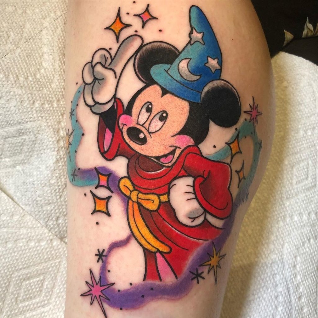 Mickey Mouse Tattoos Bright And Colorful Disney Tattoo