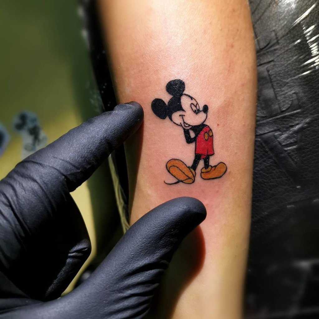 Mickey Mouse Tattoos Small Ink Design