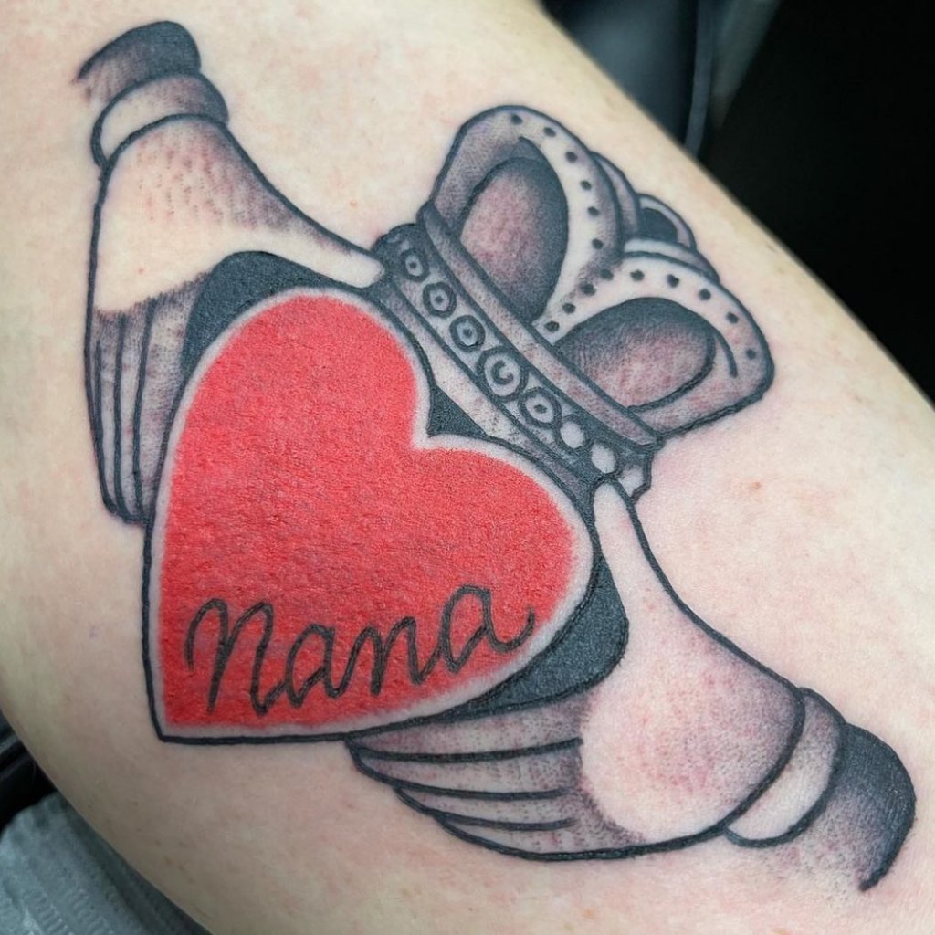 Mom Dedicated Claddagh Tattoo Ink